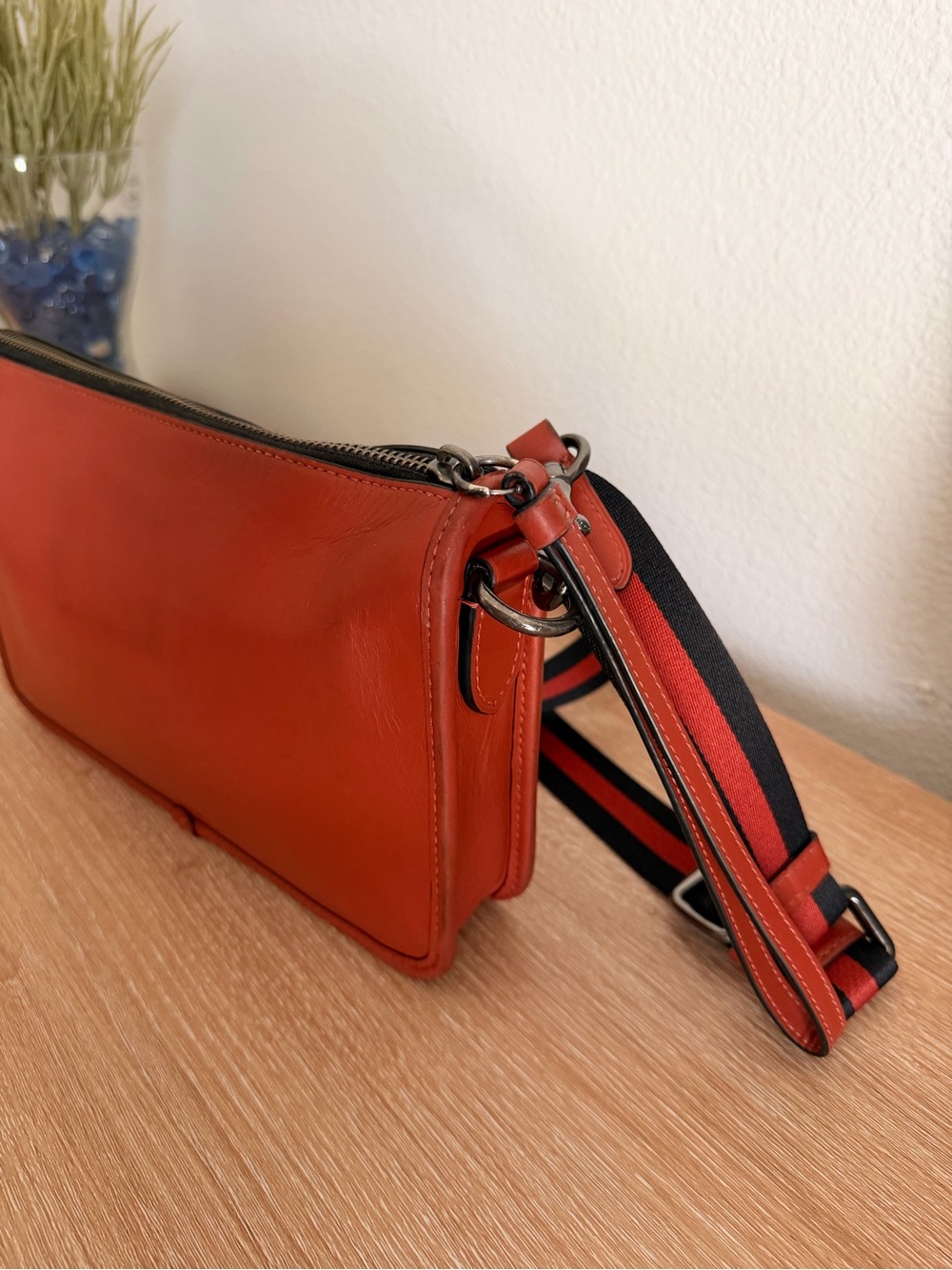 Coach Heritage Convertible Crossbody Wristet Pouch Preloved Terracotta - Picture 10 of 10